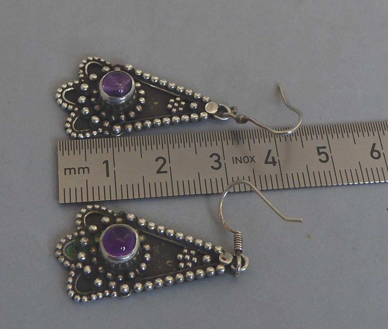 Ohrringe & -stecker: Ohrringe 925 Silber mit Amethysten – Gebraucht aus Muri AG von Lineli2020 2