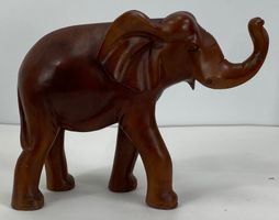 Dekorationsfigur Elefant Afrika massiv Holz geschnitzt