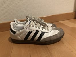 Vintage Adidas Samba Trainers - UK 4/ 36 2/3 - White/Black