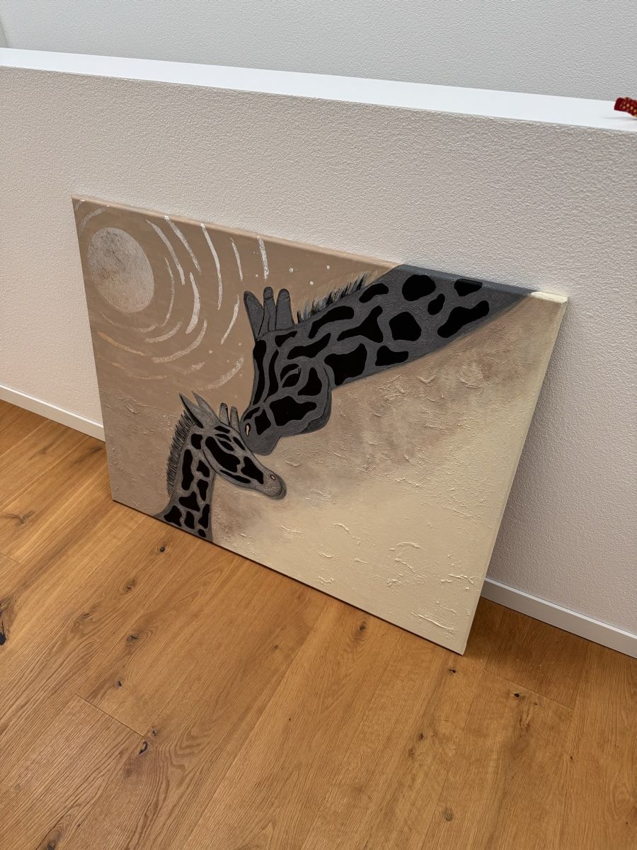 Dipinti: Giraffen Gemälde, Handgemaltes Bild, Acrylbild – Nuovo e nell'imballaggio originale da Ottikon venduto da MaMarinaNaNathalie 2