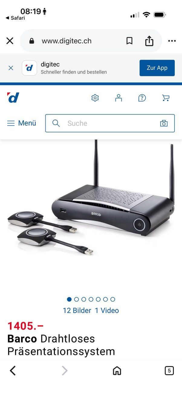 Systèmes audio & multimédias: ClickShare Barco CSE-200+ mit Zubühoren – D'occasion à Zürich par fawziahmed 4