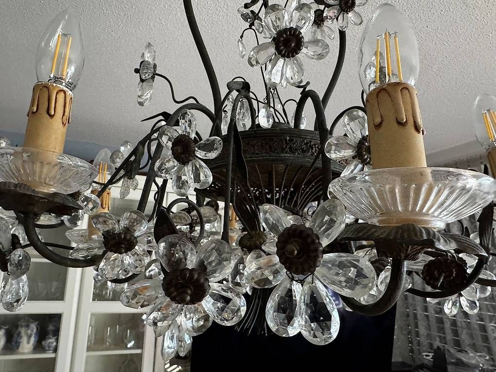 Lampadari & plafoniere: Kristallleuchter mit Blumenmotiven  – Usato da Zürich venduto da gug_7jvd 2