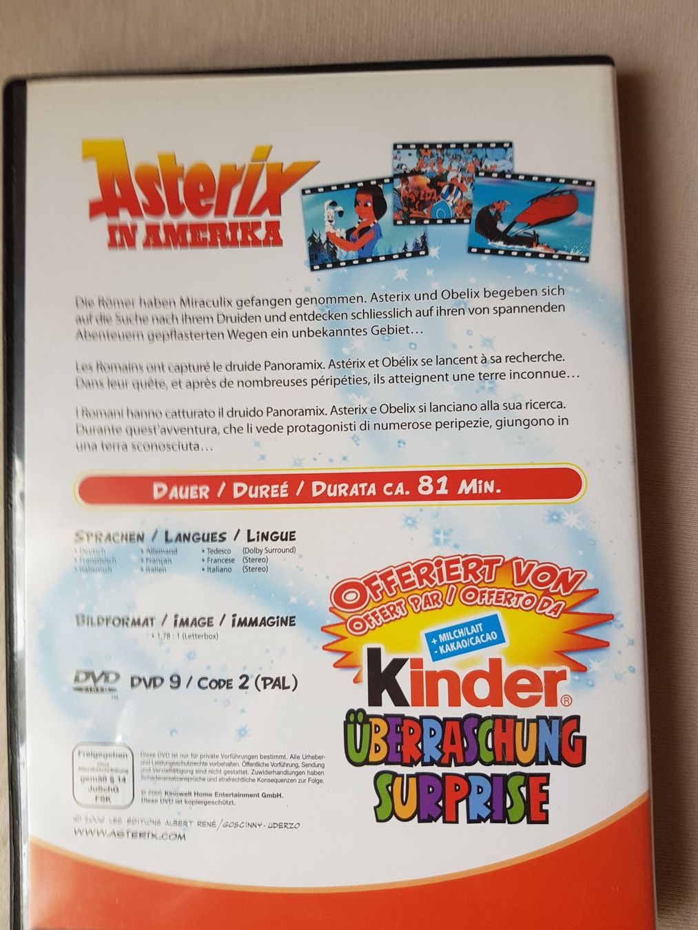 Alle DVDs: Asterix in America DVD - Kinder Schokolade Edition – Gebraucht aus thun von lucky_manxy 1