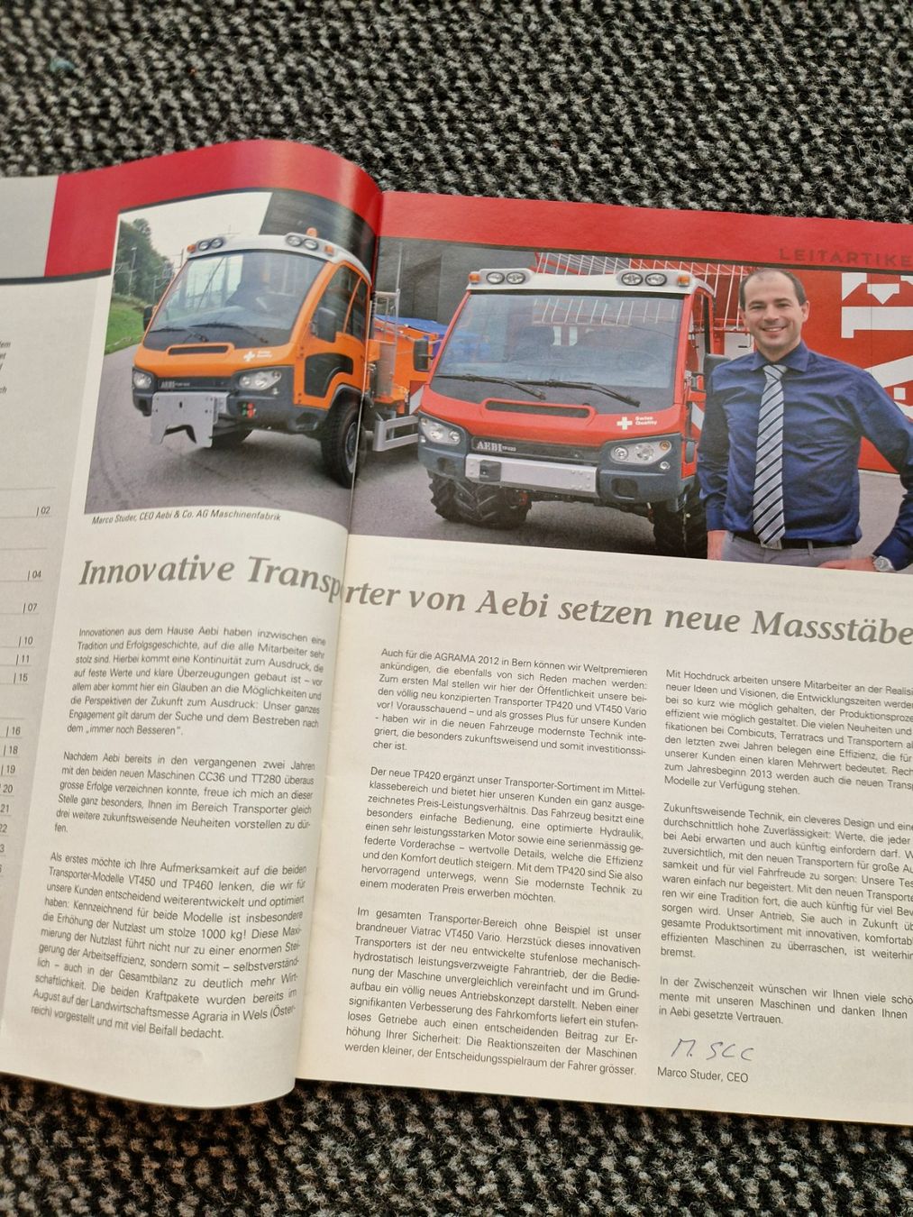 Aebi Trattori: Original Aebi Professional Ausgabe 4 – Usato da Dürnten venduto da Bachtel84 1