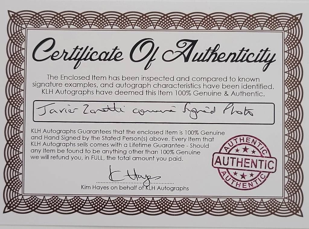 Autogramme: Autogramm Javier Zanetti – Neu und originalverpackt aus Zürich von mag_y68h 1