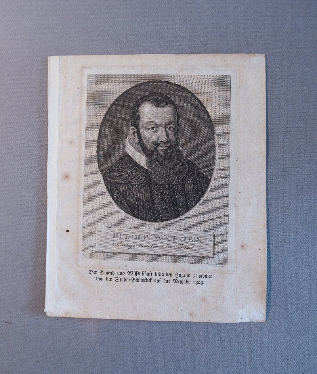 Incisioni: Antiker 1808 Kupferstich Rudolf Wetstein Basel – Usato da Bern venduto da meg_ypc9
