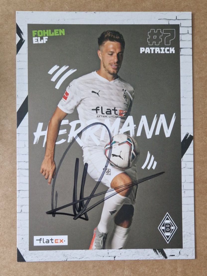 Autografi: Patrick Herrmann - Borussia Mönchengladbach - handsigniert – Usato da Menziken venduto da Autogramme