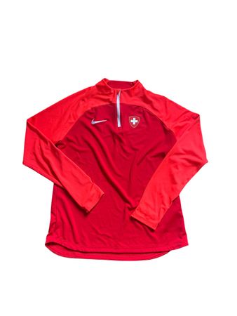 Pull 1/4 Zip Nike Suisse Dri-Fit Slim Fit L rouge