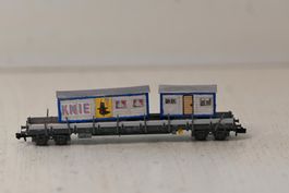 Rungenwagen mit Knie Aufbauten Fleischmann Spur N ohne OVP