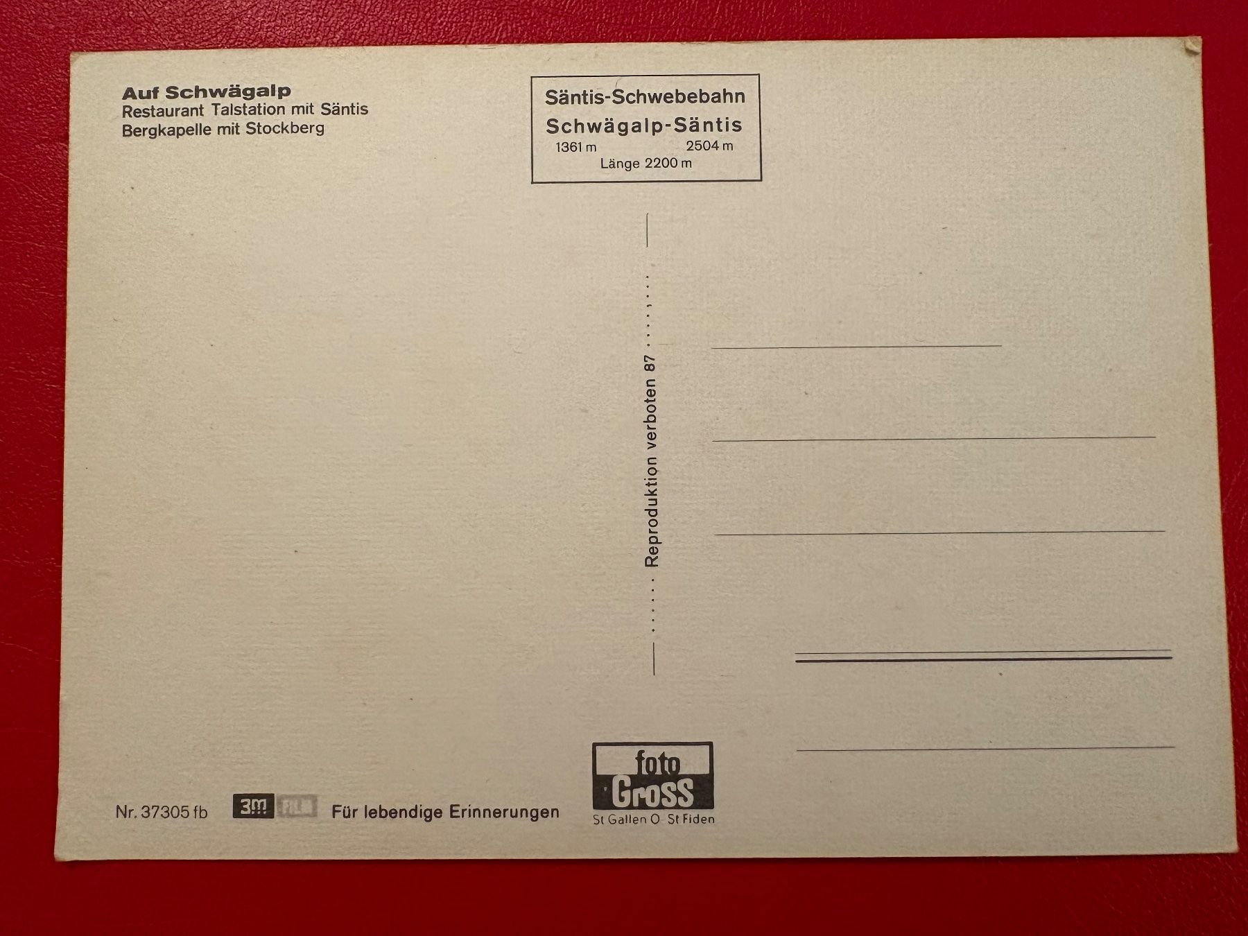 Cartoline postali: Schwägalp / Restaurant Talstation mit Säntis – Usato da St-Légier-La Chiésaz venduto da Theo005 1