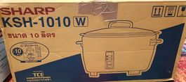 Cuiseur à riz SHARP KSH-1010W 10 litres capacité 41cm blanc