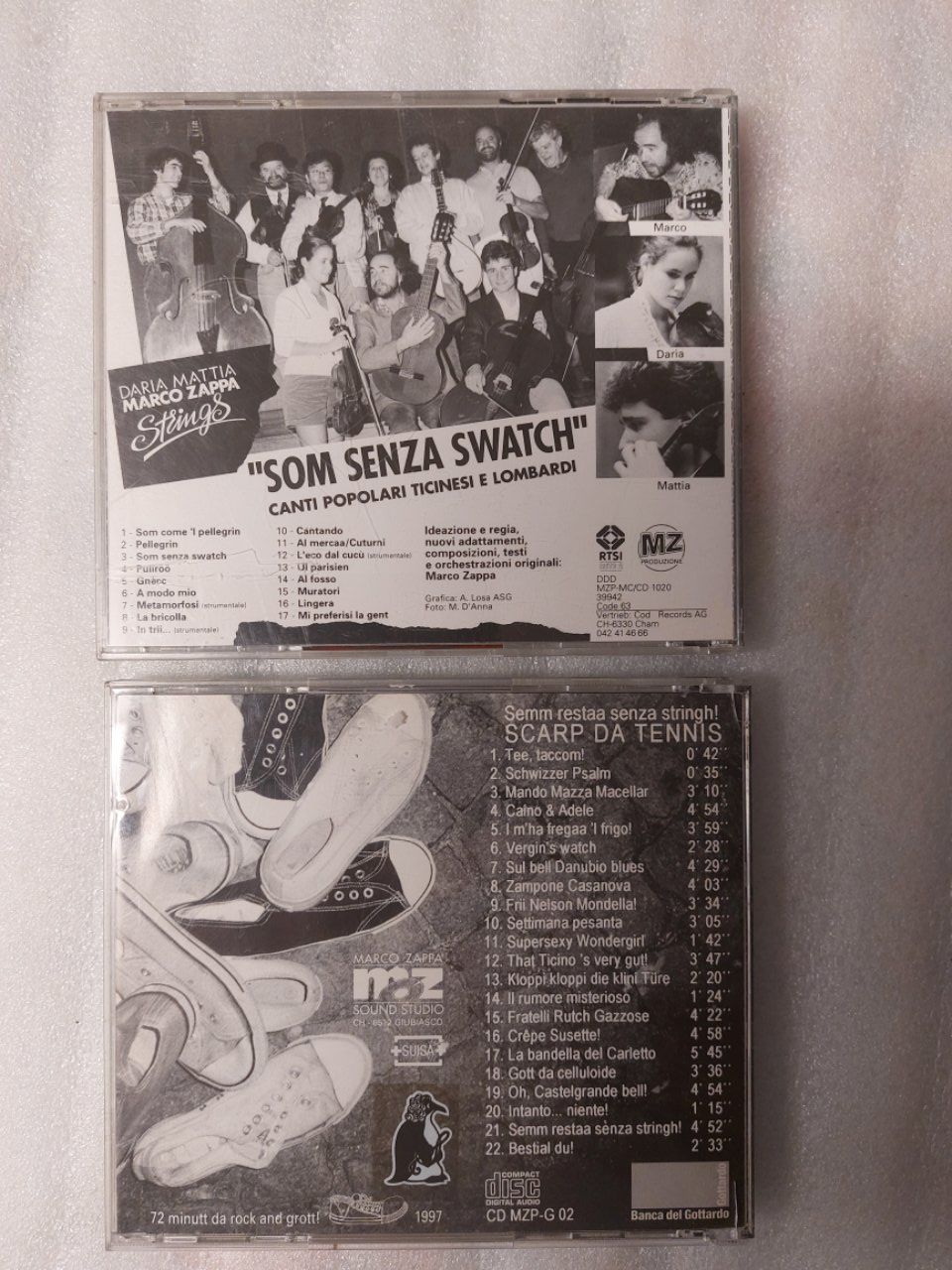 CDs: 2 CD Daria Mattia Marco Zappa "Strings" Ticinesi e Lombardi – D'occasion à Pambio Noranco par Pol69 2