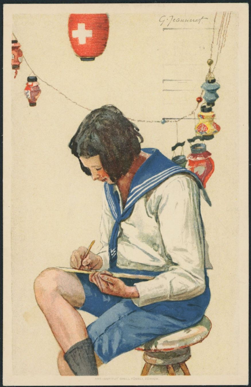 Tutti i francobolli: 1925 - Pro Patria - Bundesfeierkarten - 1. August - deutsch – Usato da Schindellegi venduto da leecollect 1