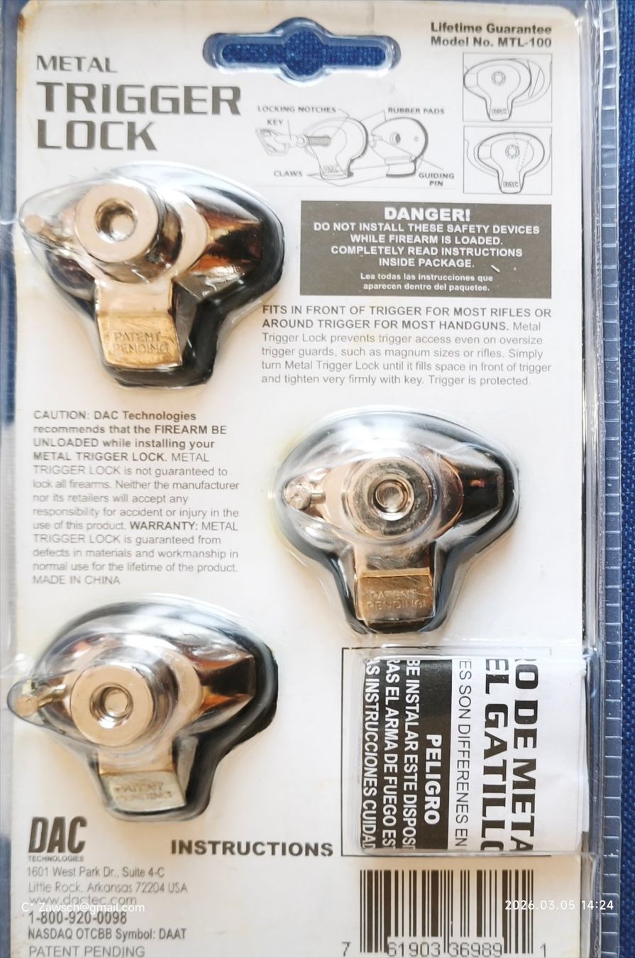 Attrezzatura da arrampicata: Trigger lock Abzugsicherung – Nuovo e nell'imballaggio originale da Horgen venduto da Scherry1ch 1