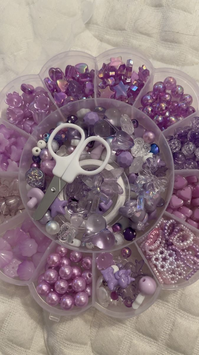 Perles (synthétiques): Violette Perlen  – Neuf avec emballage d'origine à Oberwil par anj_gqq6 1