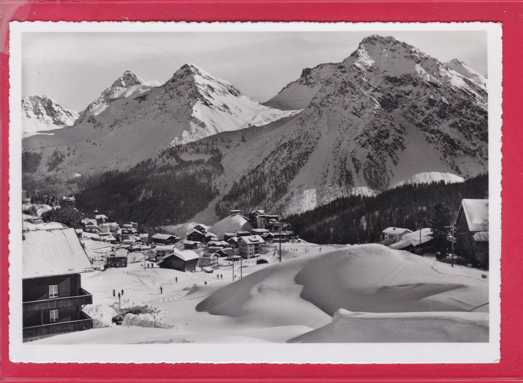 Ansichtskarten: AROSA-KULM AB EGGA GESEHEN, 2.4.1956 – Gebraucht aus Oberrieden von Gebirgsstelze