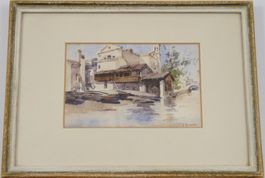 Ludovico Zambeletti (1881 - 1966) - Barche da pesca - Italia