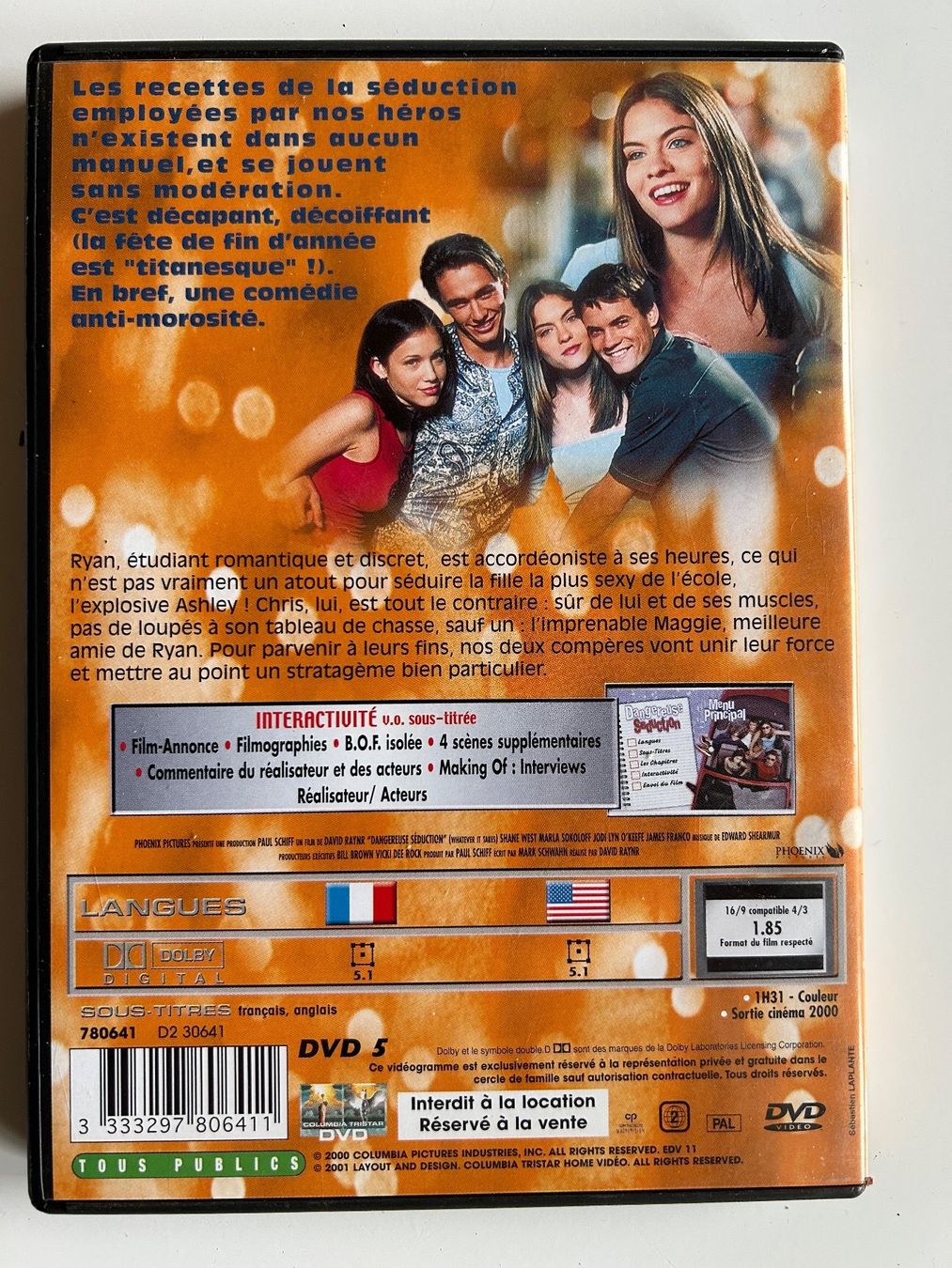 Tutti i DVDs: DANGEREUSE SÉDUCTION – Usato da St-Cierges venduto da Crisi53 1