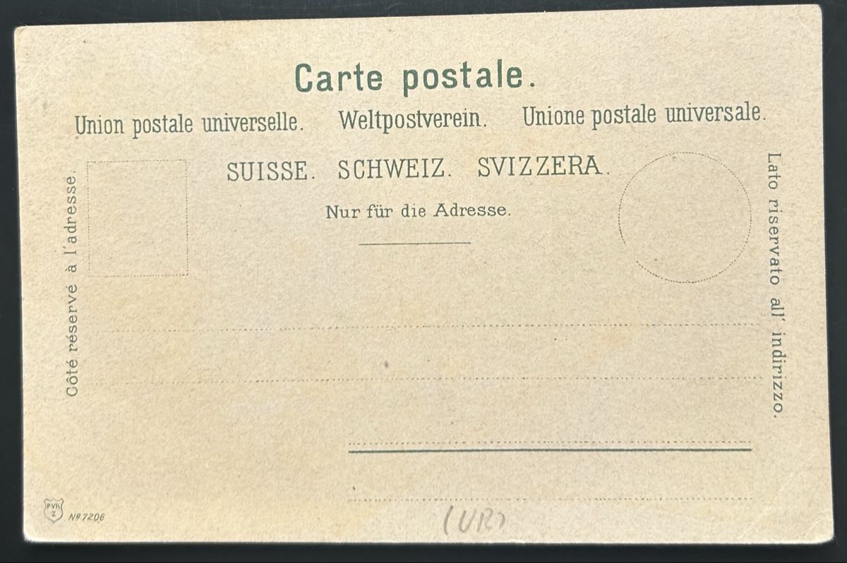 Cartoline postali: Andermatt mit Furkapost  – Usato da Horw venduto da Tellbub 1
