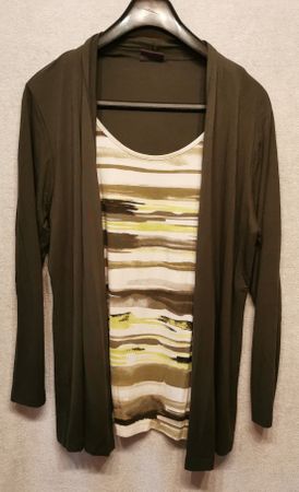 Designer's Shirt / Top, Olivgrün grün