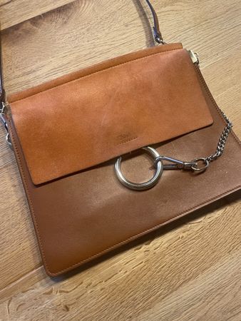 Chloé Suede and Leather Shoulder Bag