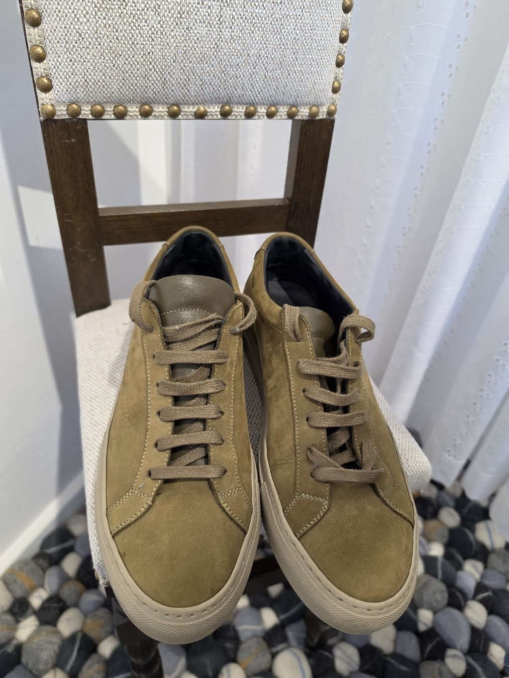 Scarpe da uomo: Sneaker Common Projects Wildleder oliv Grösse 42  – Usato da Adligenswil venduto da FriedasWelt 1