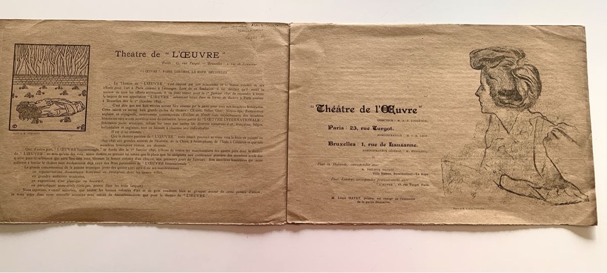 Livres: Programm des Oeuvre-Theaters 1895 – D'occasion à Steinmaur par Flashy01 2
