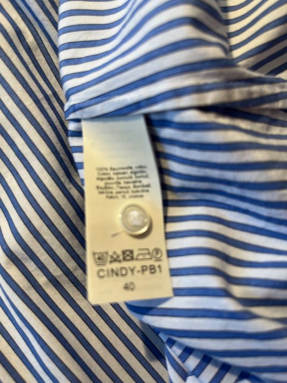 Chemisiers: Blue & white shirt with lace from van Laack, size 40 – D'occasion à Wilen b. Wollerau par crabbe 8