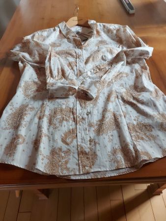 modische bluse marella mode gr. 42, paisley print