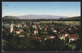 Seon, Totalansicht mit Bergpanorama aus 