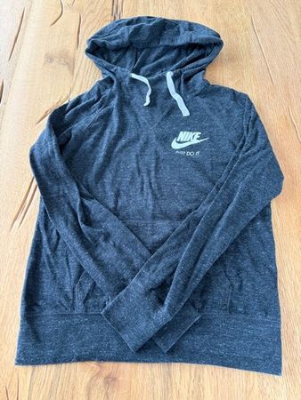 Leichter NIKE Damen Hoodie Sportswear schwarz-anthrazit Gr S