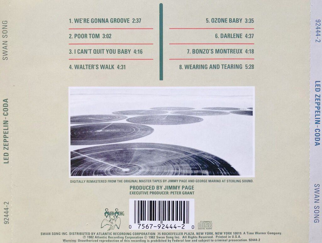 CD: LED ZEPPELIN - CODA – Usato da Bottens venduto da hotter-than-hell 1