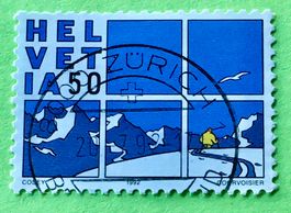 Nr.828 GESTEMPELT Zürich   