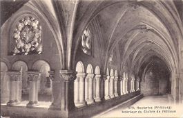 HAUTERIVE, intérieur du cloître de l'abbaye