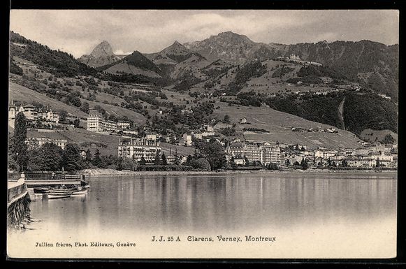 Cartoline postali: AK Clarens, Ortspanorama – Usato da Berlin venduto da bartko-reher