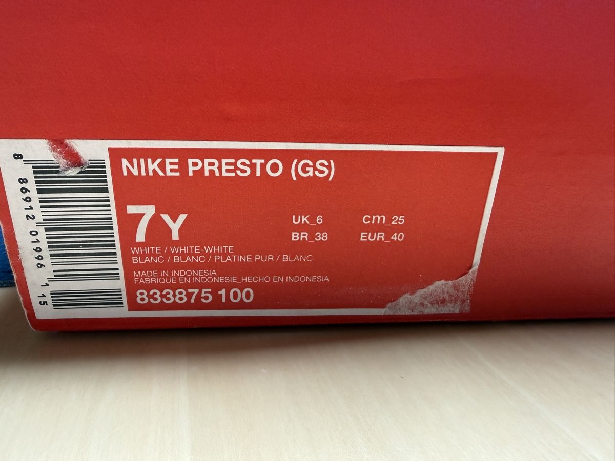 Nike Herrenschuhe: Nike Presto weiss Gr. 40 NEU – Neu und originalverpackt aus Obergösgen von hot-berry 1