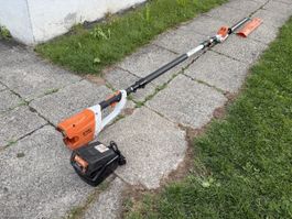 Gebrauchte Akku Teleskop Heckenschere STIHL HLA 85, mit Akku