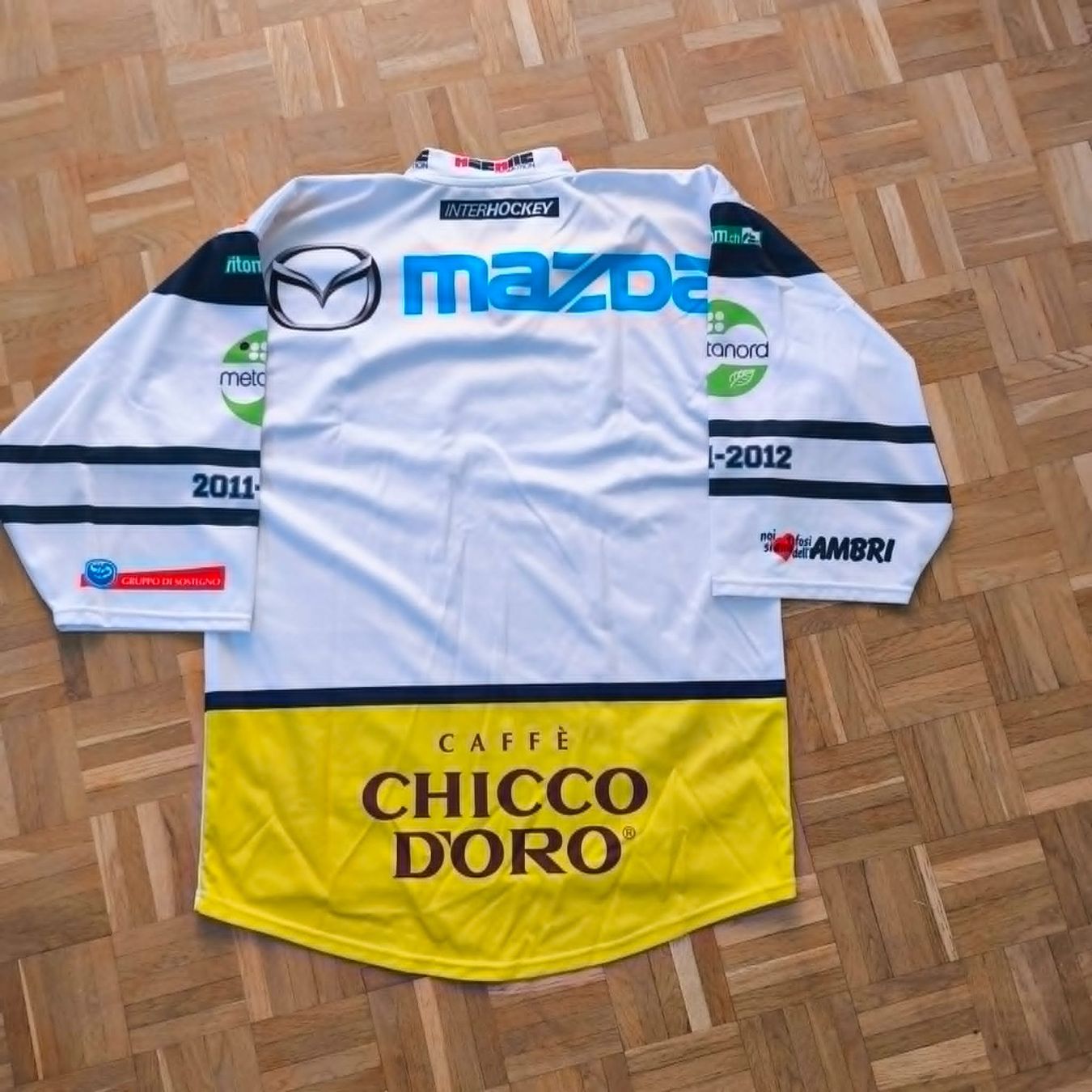 Ambri-Piotta Canottiere & Pantaloni: Maglia HCAP Ambri-Piotta 2011/2012 – Usato da Montet (Broye) venduto da Mimsoline 1