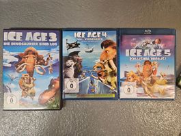 Ice age teil 3,4,5 DVD und blue Ray Deutsch