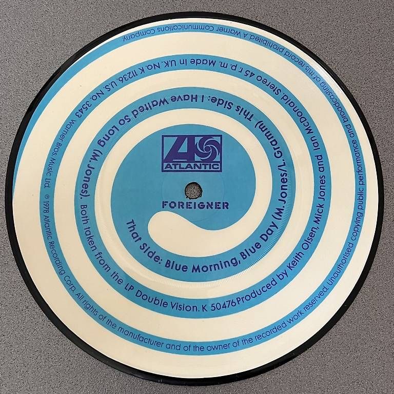 Dischi in vinile: FOREIGNER Picture Disc  - Single 7" 45 RPM – Usato da Horw venduto da Belowzero0 1