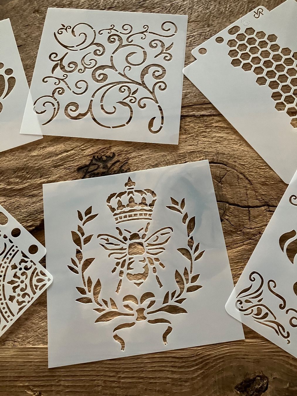 Schablonen: Neues 6er  Set Malschablonen  Shabby Chic – Neu und originalverpackt aus Effretikon von wenuss 2