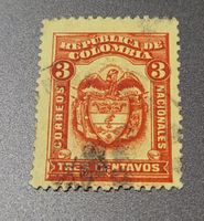 Kolumbien 1920 alte briefmarke