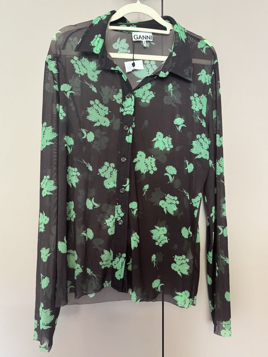 Ganni Camicette: GANNI transparent mesh shirt – Nuovo (secondo la descrizione) da Zürich venduto da di_archive