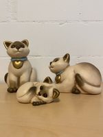 Thun Katzen 3er Set Keramik Dekoration guter Zustand