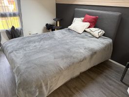 Boxspringbett Kopfteil, Grau