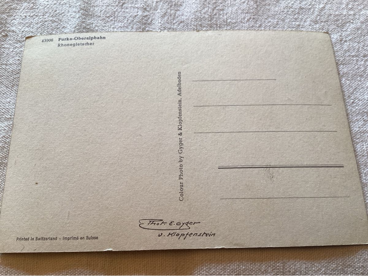 Cartes postales: Train Furka - Oberalpbahn – D'occasion à Luc (Ayent) par Rebouille 1