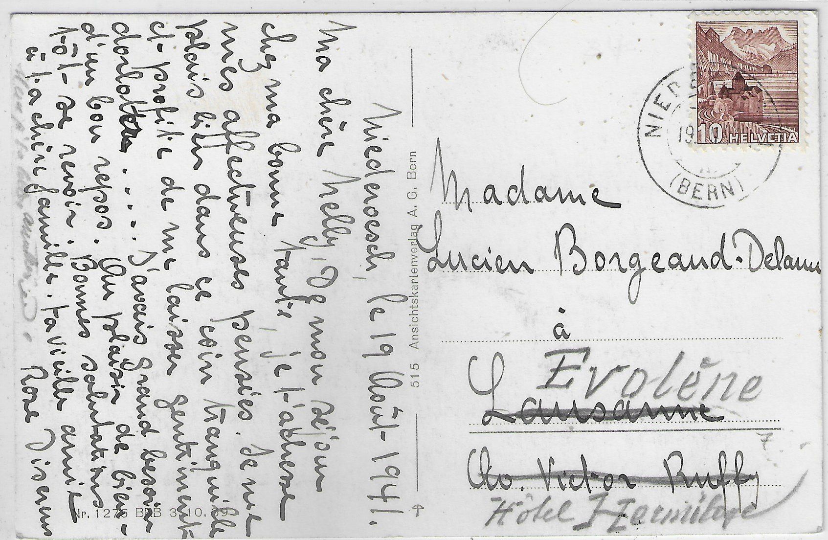 Cartoline postali: Niederösch - Generalansicht – Usato da Ettingen venduto da Kartenplanet 1