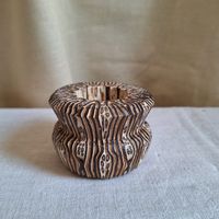 Versand möglich! Vase, Teelichthalter Ponga Holz, Neuseeland