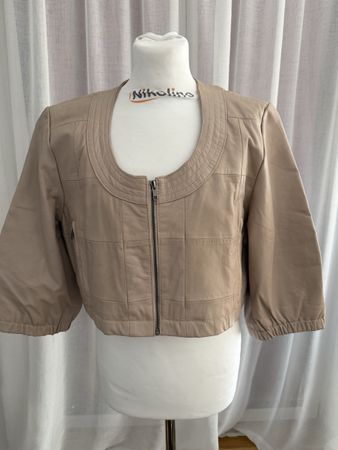 Elegante kurze Lederjacke, Gr. 44  von H&M.Neu