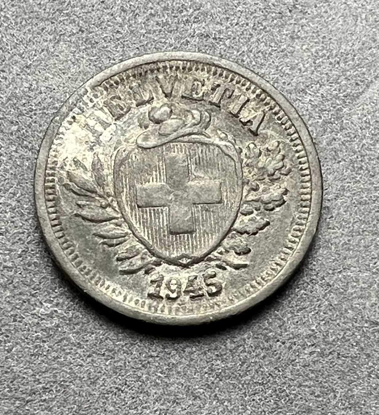 Tutti le monete: 1 Rappen 1945 Schweiz – Usato da Vaduz venduto da Vella007